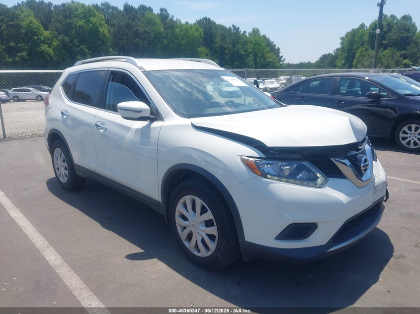 2016 Nissan Rogue VIN JN8AT2MT3GW017186 IAAI salvage auction — FRONT END, Salvage (Idaho), sold $1,375 on 2026-07-15 (photo 1)