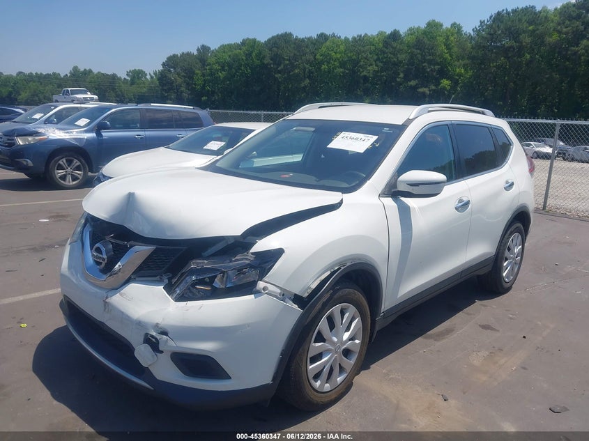 2016 Nissan Rogue VIN JN8AT2MT3GW017186 IAAI salvage auction — FRONT END, Salvage (Idaho), sold $1,375 on 2026-07-15 (photo 2)