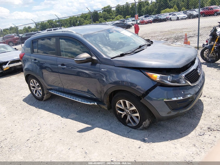 2016 Kia Sportage VIN KNDPBCACXG7811776 IAAI salvage auction — ENGINE BURN, Salvage (Idaho), sold $475 on 2026-07-13 (photo 1)