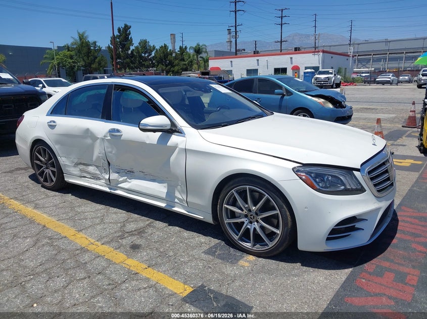 2019 Mercedes-benz S-klasse VIN WDDUG8DB4KA438272 IAAI salvage auction — FRONT & REAR, Salvage Title, sold $14,300 on 2026-07-29 (photo 1)