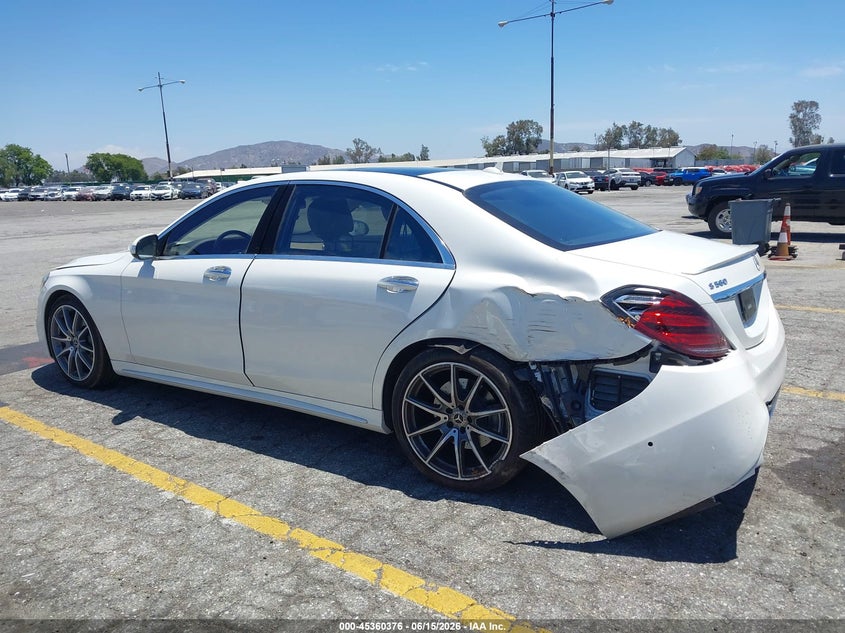 2019 Mercedes-benz S-klasse VIN WDDUG8DB4KA438272 IAAI salvage auction — FRONT & REAR, Salvage Title, sold $14,300 on 2026-07-29 (photo 3)