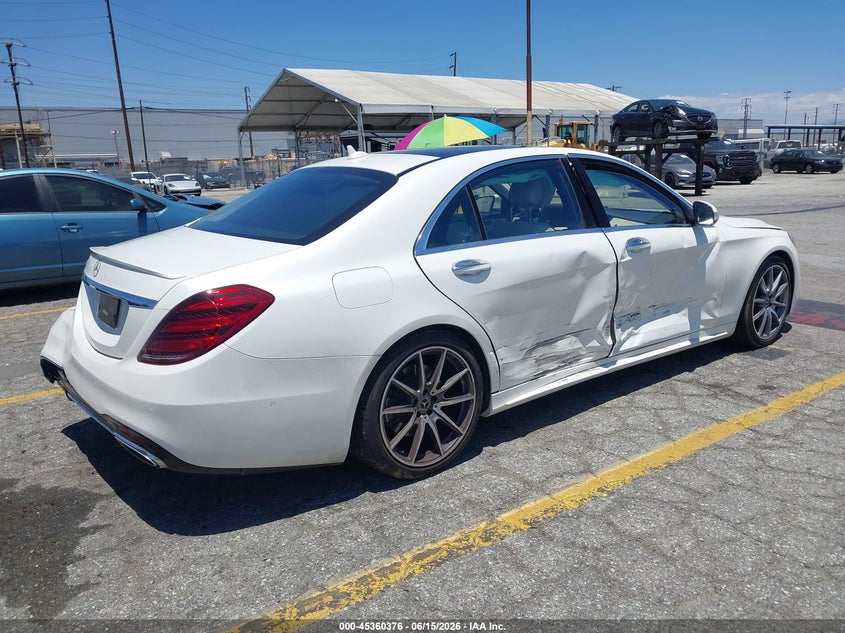 2019 Mercedes-benz S-klasse VIN WDDUG8DB4KA438272 IAAI salvage auction — FRONT & REAR, Salvage Title, sold $14,300 on 2026-07-29 (photo 4)