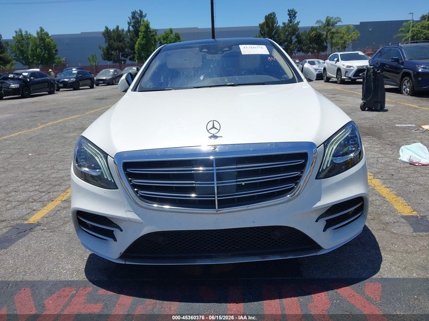 2019 Mercedes-benz S-klasse VIN WDDUG8DB4KA438272 IAAI salvage auction — FRONT & REAR, Salvage Title, sold $14,300 on 2026-07-29 (photo 6)