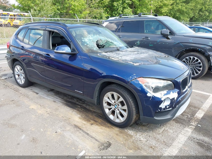 2014 BMW X1 VIN WBAVL1C51EVY16197 IAAI salvage auction — Burn Engine, Salvage (North Carolina), sold $450 on 2026-07-09 (photo 1)