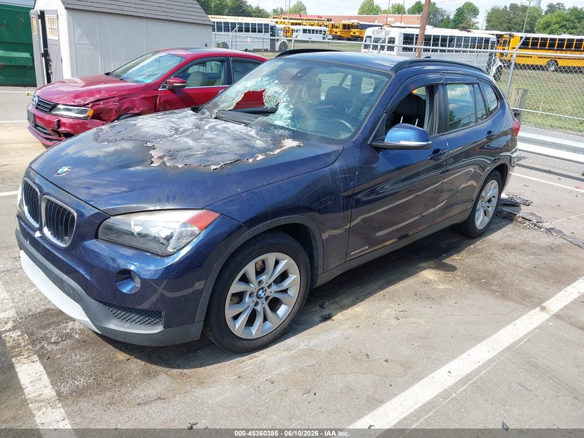2014 BMW X1 VIN WBAVL1C51EVY16197 IAAI salvage auction — Burn Engine, Salvage (North Carolina), sold $450 on 2026-07-09 (photo 2)