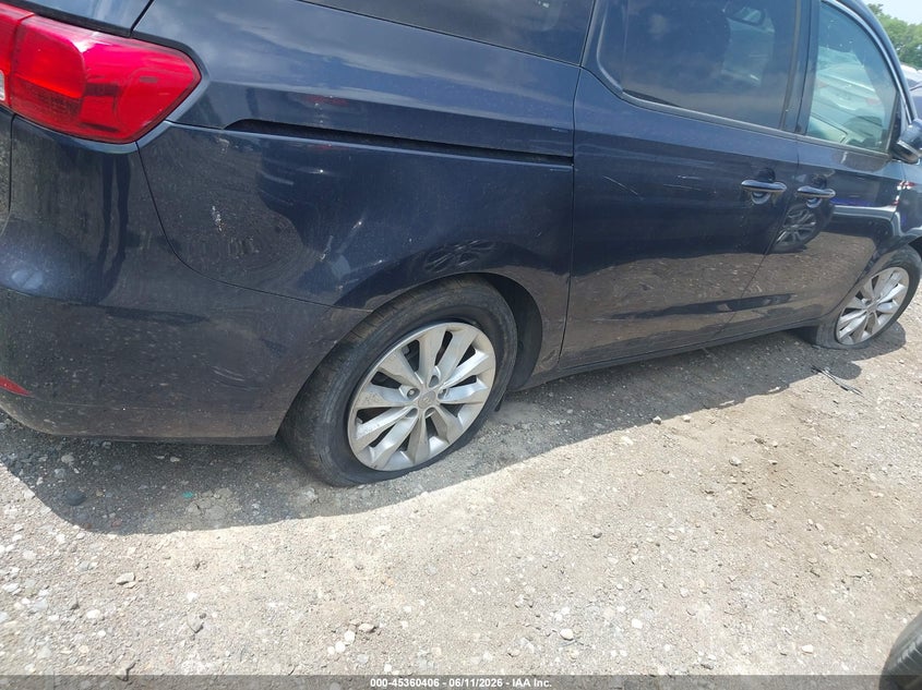 2015 Kia SEDONA VIN KNDMC5C11F6023674 IAAI salvage auction — UNKNOWN, Salvage Title, sold $25 on 2026-07-21 (photo 6)