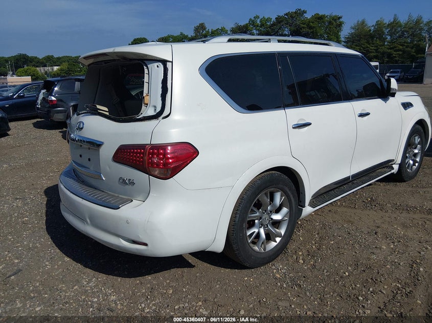 2011 Infiniti Qx56 VIN JN8AZ2NE5B9002985 IAAI salvage auction — REAR END, Bill Of Sale (New York), sold $25 on 2026-07-21 (photo 4)