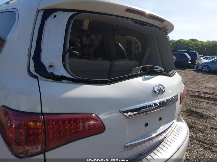 2011 Infiniti Qx56 VIN JN8AZ2NE5B9002985 IAAI salvage auction — REAR END, Bill Of Sale (New York), sold $25 on 2026-07-21 (photo 6)