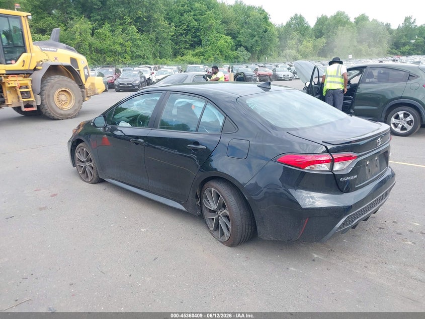 2020 Toyota Corolla VIN 5YFS4RCE1LP007378 IAAI salvage auction — RIGHT SIDE, Salvage (Connecticut), sold $3,550 on 2026-07-23 (photo 3)
