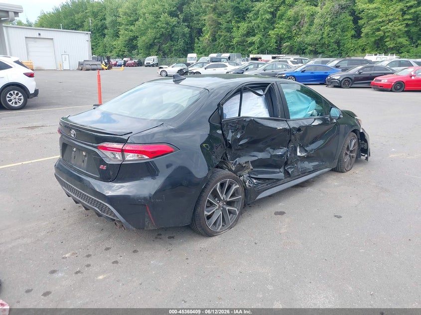 2020 Toyota Corolla VIN 5YFS4RCE1LP007378 IAAI salvage auction — RIGHT SIDE, Salvage (Connecticut), sold $3,550 on 2026-07-23 (photo 4)