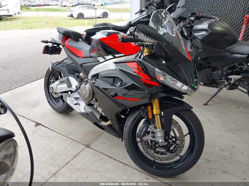2026 Aprilia Rs VIN ZD4XGUB08TS000419 IAAI salvage auction — FRONT END, Salvage (Minnesota), sold $5,600 on 2026-08-04 (photo 1)