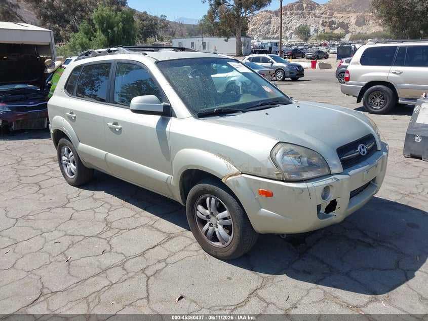 2007 Hyundai Tucson VIN KM8JN72D27U508631 IAAI salvage auction — NORMAL WEAR, Clear - Dealer Only (California), sold $300 on 2026-07-07 (photo 1)