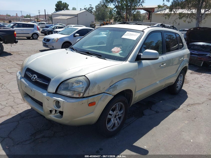 2007 Hyundai Tucson VIN KM8JN72D27U508631 IAAI salvage auction — NORMAL WEAR, Clear - Dealer Only (California), sold $300 on 2026-07-07 (photo 2)