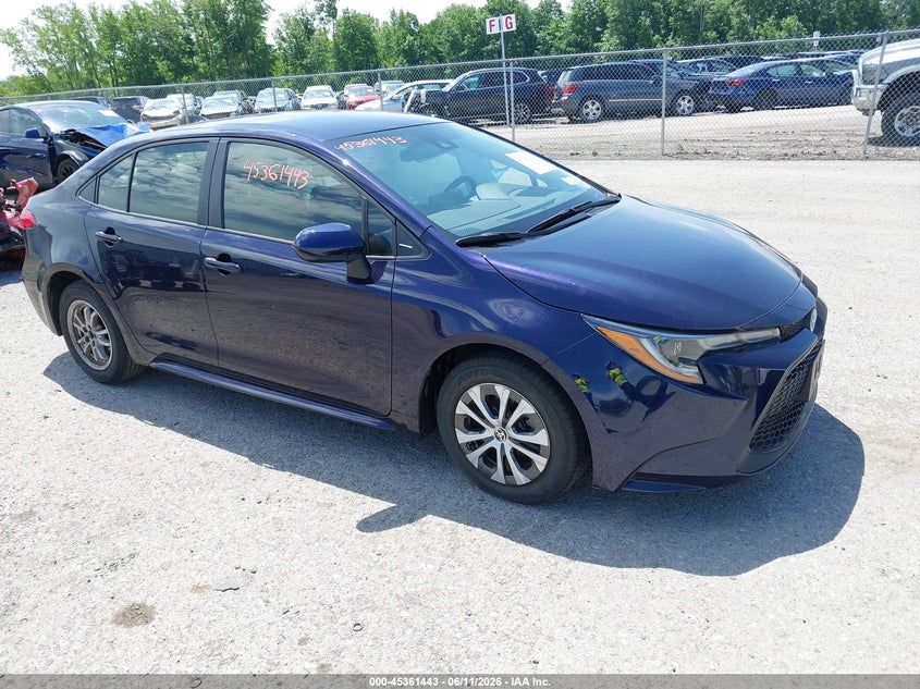 2022 Toyota Corolla VIN JTDEAMDE6NJ049883 IAAI salvage auction — LEFT SIDE, Mv-907A (New York), sold $7,300 on 2026-07-14 (photo 1)