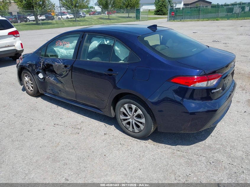 2022 Toyota Corolla VIN JTDEAMDE6NJ049883 IAAI salvage auction — LEFT SIDE, Mv-907A (New York), sold $7,300 on 2026-07-14 (photo 3)