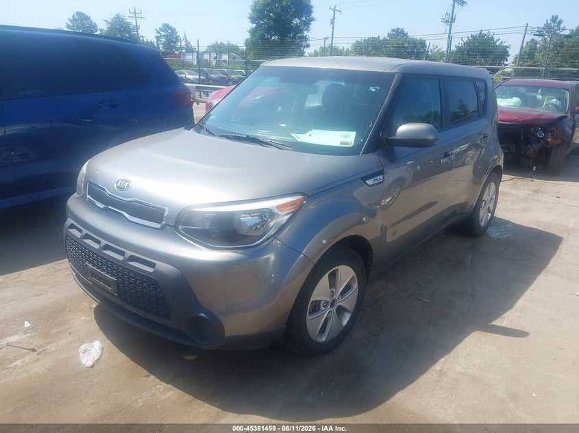 2016 Kia Soul VIN KNDJN2A26G7351241 IAAI salvage auction — NORMAL WEAR, Clear (Missouri), sold $675 on 2026-07-27 (photo 2)