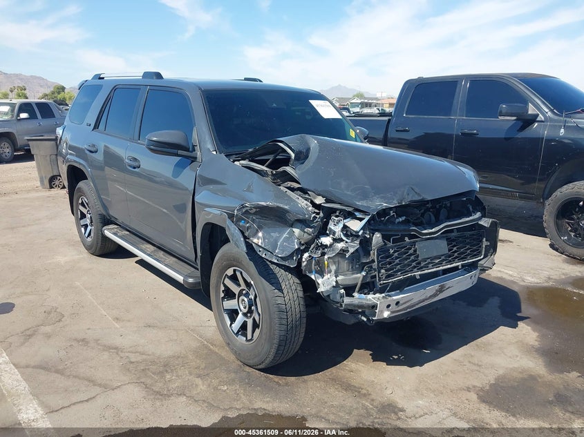 2024 Toyota 4runner VIN JTEEU5JR8R5306783 IAAI salvage auction — FRONT END, Salvage (Arizona), sold $9,100 on 2026-07-21 (photo 1)