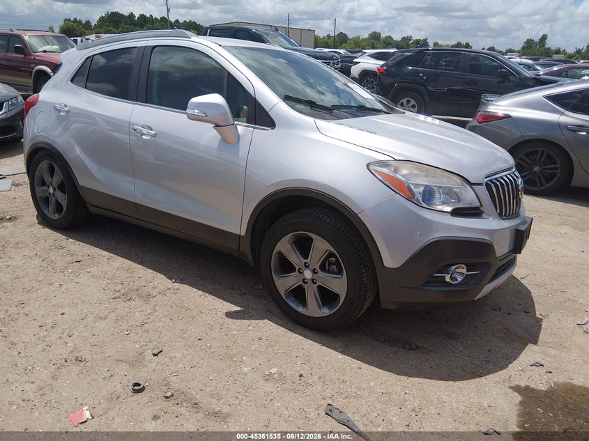 2014 Buick Encore VIN KL4CJBSB4EB684044 IAAI salvage auction — LEFT REAR, Salvage (Texas), sold $525 on 2026-07-09 (photo 1)