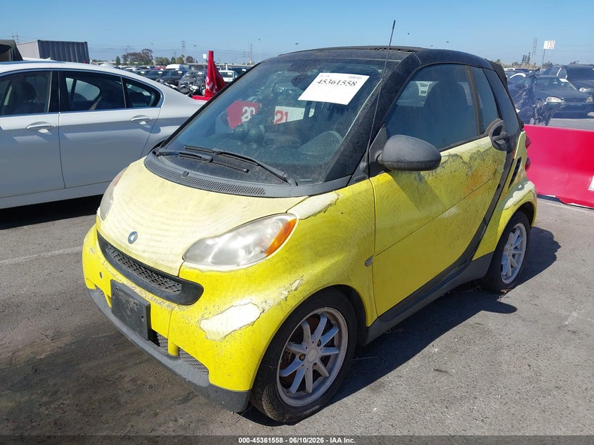 2008 Smart Fortwo VIN WMEEK31X48K176564 IAAI salvage auction — NORMAL WEAR, Clear - Dealer Only (California), sold $350 on 2026-08-13 (photo 2)