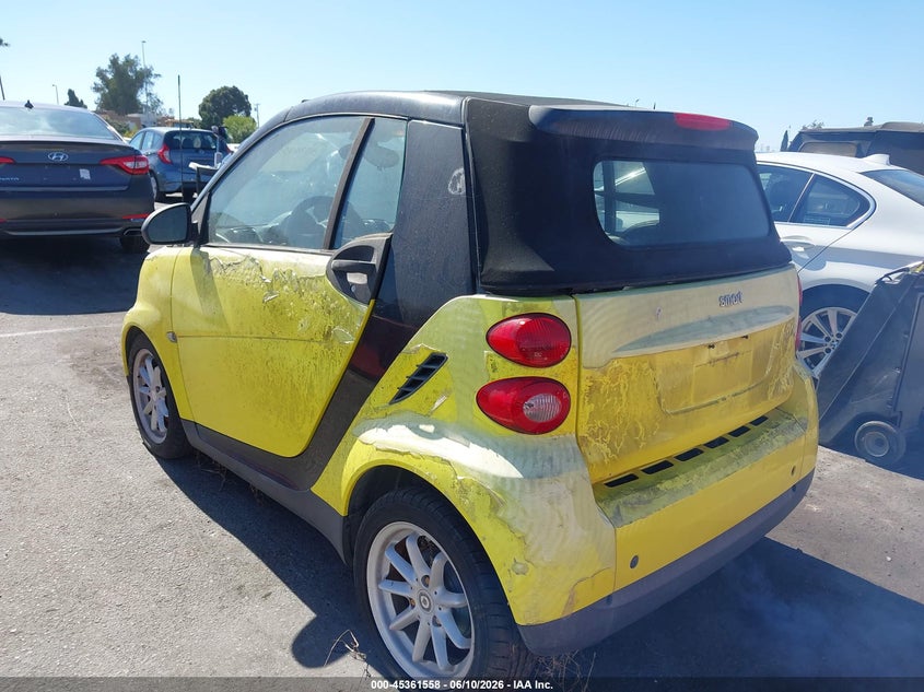 2008 Smart Fortwo VIN WMEEK31X48K176564 IAAI salvage auction — NORMAL WEAR, Clear - Dealer Only (California), sold $350 on 2026-08-13 (photo 3)