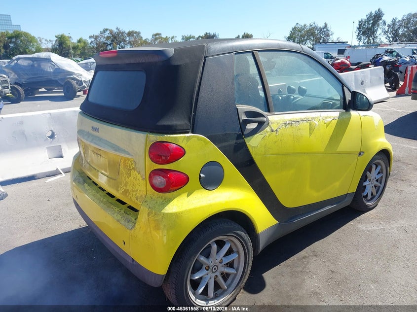 2008 Smart Fortwo VIN WMEEK31X48K176564 IAAI salvage auction — NORMAL WEAR, Clear - Dealer Only (California), sold $350 on 2026-08-13 (photo 4)