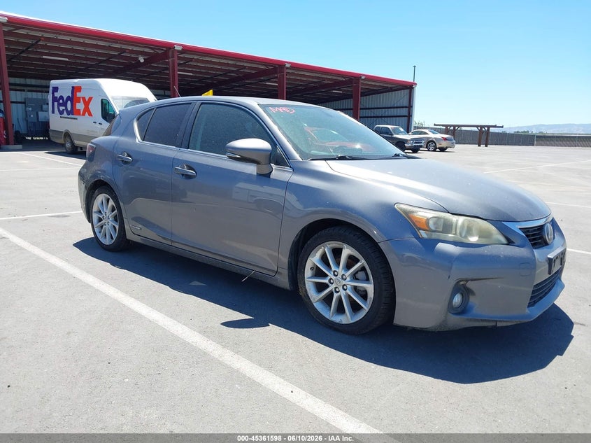 2012 Lexus Ct VIN JTHKD5BH5C2111602 IAAI salvage auction — NORMAL WEAR, Clear - Dealer Only (California), sold $2,825 on 2026-07-07 (photo 1)