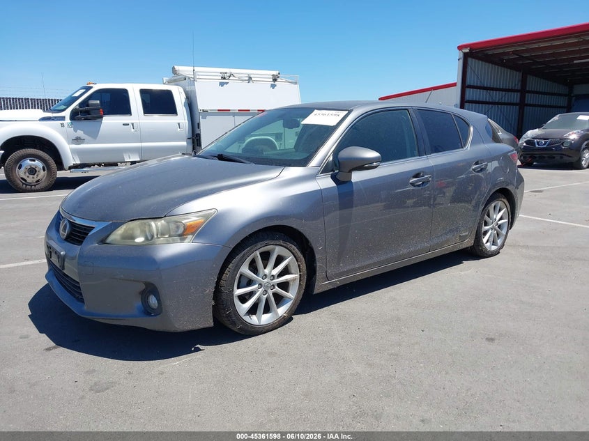 2012 Lexus Ct VIN JTHKD5BH5C2111602 IAAI salvage auction — NORMAL WEAR, Clear - Dealer Only (California), sold $2,825 on 2026-07-07 (photo 2)