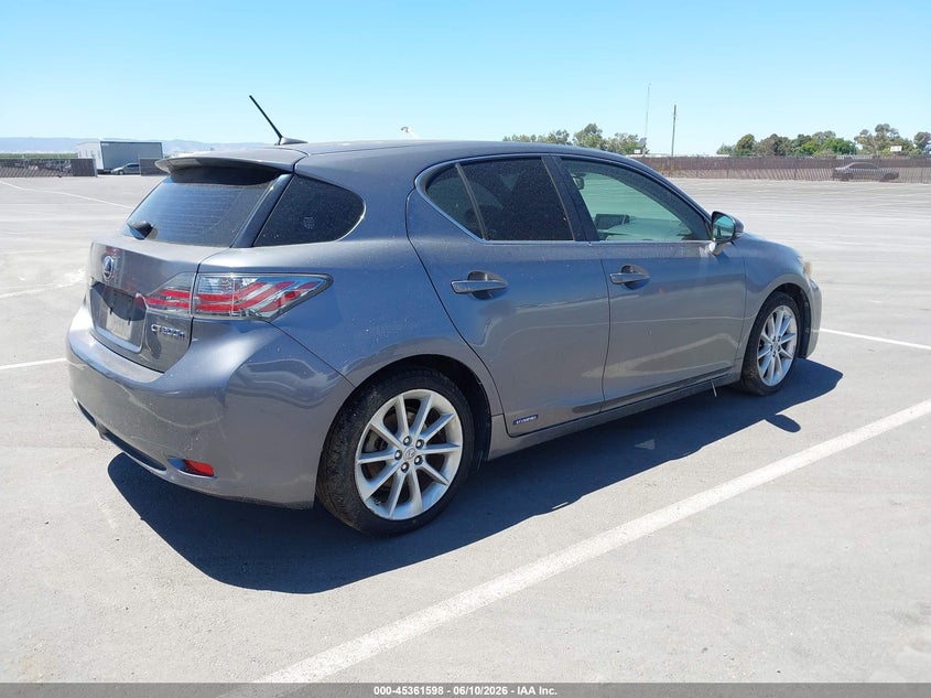 2012 Lexus Ct VIN JTHKD5BH5C2111602 IAAI salvage auction — NORMAL WEAR, Clear - Dealer Only (California), sold $2,825 on 2026-07-07 (photo 4)