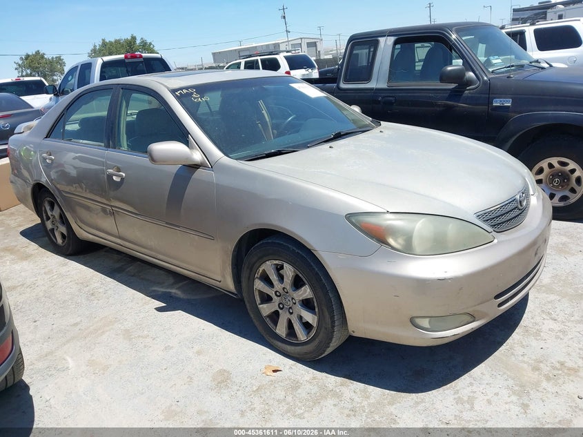 2002 Toyota Camry VIN 4T1BF30K72U506829 IAAI salvage auction — NORMAL WEAR, App For Dup Clear (California), sold $375 on 2026-07-09 (photo 1)