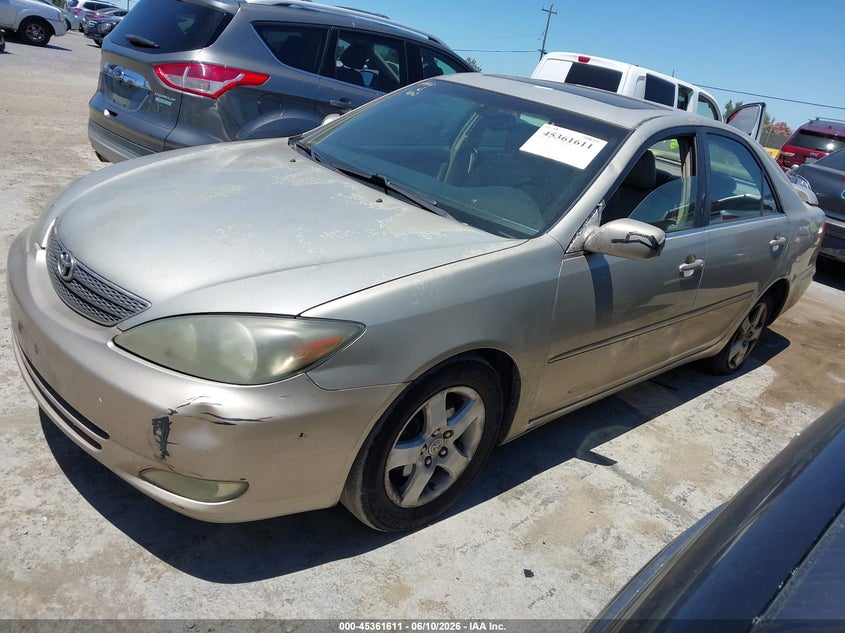 2002 Toyota Camry VIN 4T1BF30K72U506829 IAAI salvage auction — NORMAL WEAR, App For Dup Clear (California), sold $375 on 2026-07-09 (photo 2)
