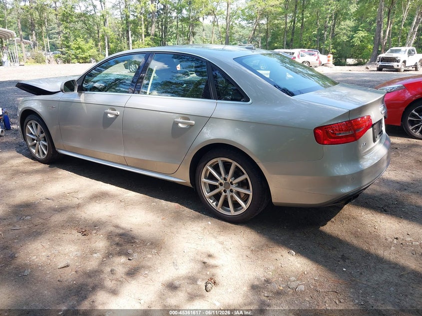 2014 Audi A4 VIN WAUFFAFLXEA081071 IAAI salvage auction — FRONT END, Clear (Virginia), sold $1,500 on 2026-07-31 (photo 3)