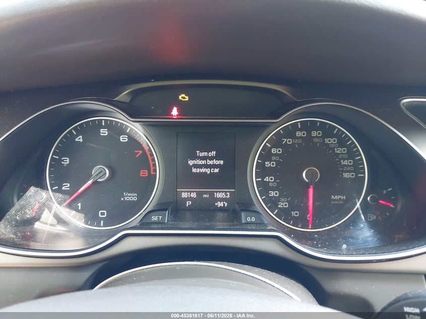 2014 Audi A4 VIN WAUFFAFLXEA081071 IAAI salvage auction — FRONT END, Clear (Virginia), sold $1,500 on 2026-07-31 (photo 7)
