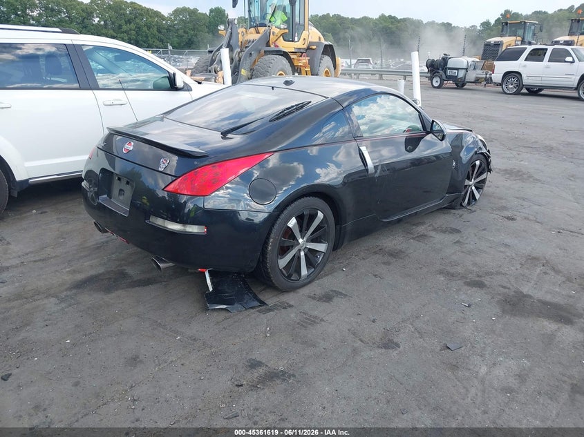 2006 Nissan 350z VIN JN1AZ34D96M330362 IAAI salvage auction — FRONT END, Salvage (North Carolina), sold $450 on 2026-07-18 (photo 4)