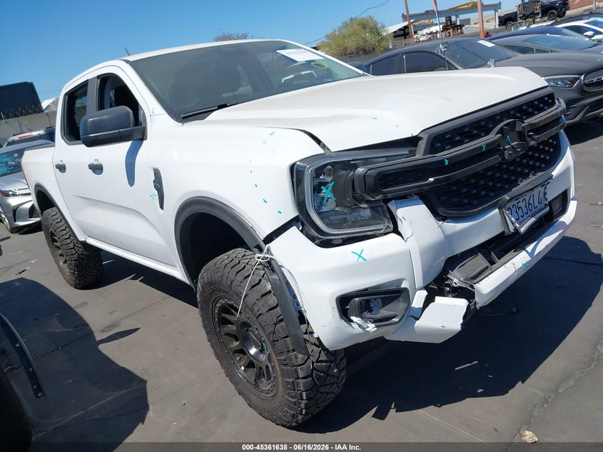 2025 Ford Ranger VIN 1FTER4BH3SLE51933 IAAI salvage auction — FRONT END, Salvage Certificate (California), sold $16,600 on 2026-07-08 (photo 1)