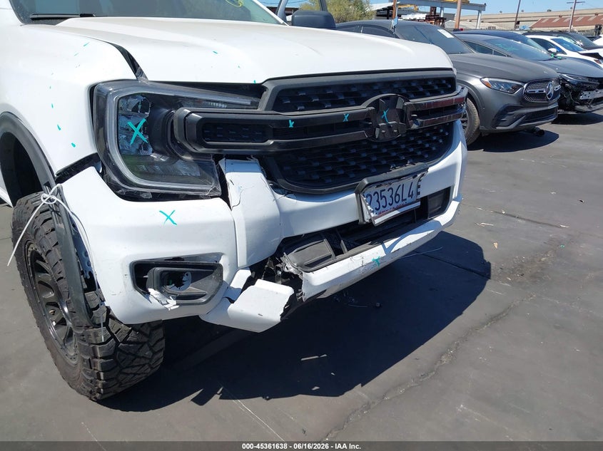 2025 Ford Ranger VIN 1FTER4BH3SLE51933 IAAI salvage auction — FRONT END, Salvage Certificate (California), sold $16,600 on 2026-07-08 (photo 6)