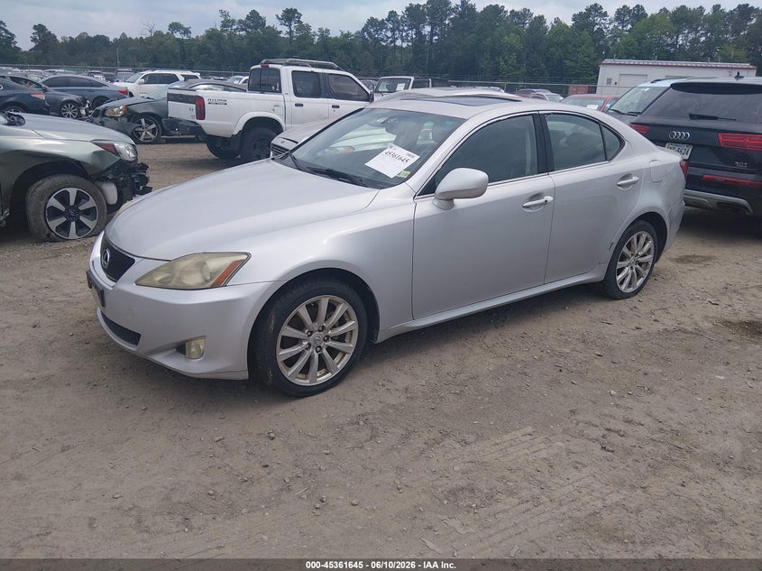 2006 Lexus Is VIN JTHCK262762004537 IAAI salvage auction — NORMAL WEAR, Clear (Virginia), sold $300 on 2026-07-10 (photo 2)
