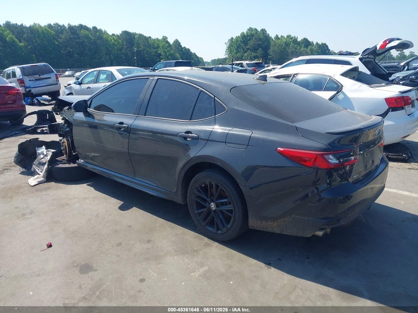 2025 Toyota Camry VIN 4T1DAACK1SU547755 IAAI salvage auction — FRONT & REAR, Salvage Title, sold $10,500 on 2026-07-31 (photo 3)
