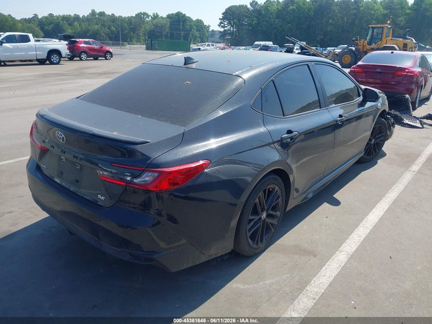 2025 Toyota Camry VIN 4T1DAACK1SU547755 IAAI salvage auction — FRONT & REAR, Salvage Title, sold $10,500 on 2026-07-31 (photo 4)