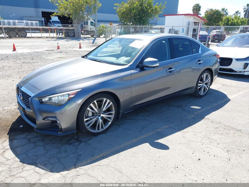2019 Infiniti Q50 VIN JN1EV7AP7KM519363 IAAI salvage auction — BIO HAZARD, Salvage Title, sold $25 on 2026-07-29 (photo 2)