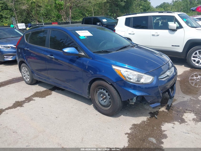 2016 Hyundai Accent VIN KMHCT5AE7GU263306 IAAI salvage auction — FRONT END, Salvage (Kansas), sold $650 on 2026-07-22 (photo 1)