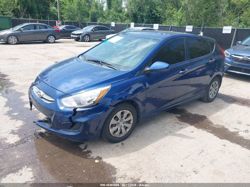 2016 Hyundai Accent VIN KMHCT5AE7GU263306 IAAI salvage auction — FRONT END, Salvage (Kansas), sold $650 on 2026-07-22 (photo 2)