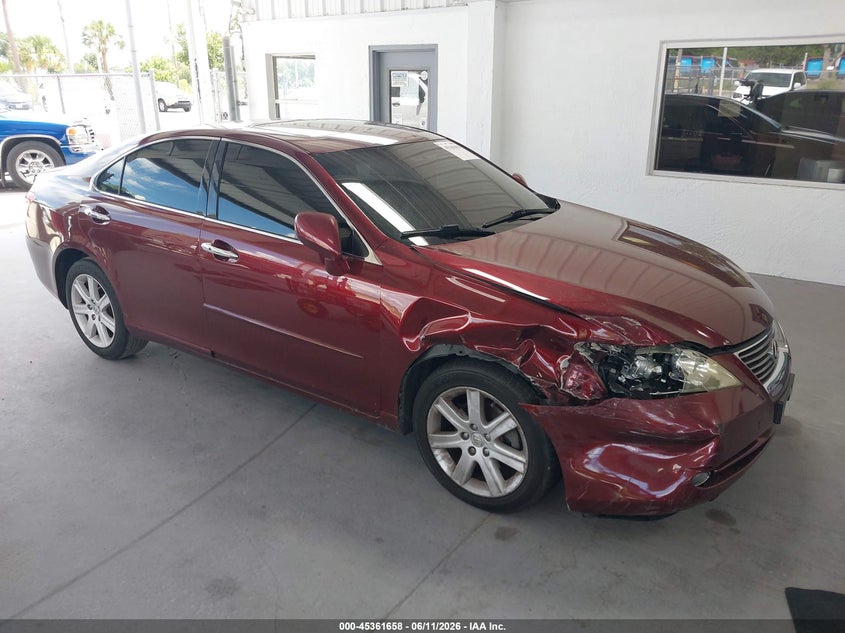 2007 Lexus ES VIN JTHBJ46G072078695 IAAI salvage auction — RIGHT FRONT, Rebuildable (Florida), sold $250 on 2026-07-08 (photo 1)