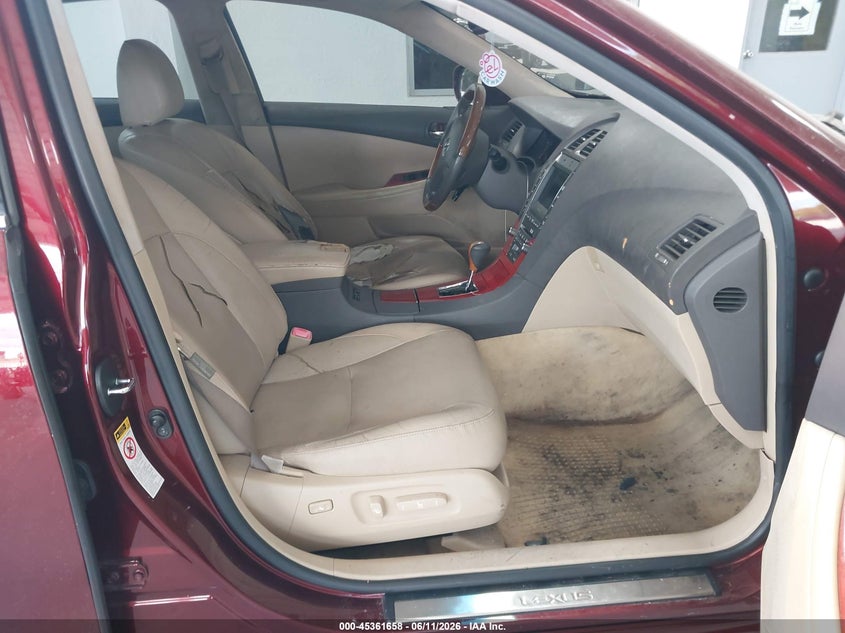 2007 Lexus ES VIN JTHBJ46G072078695 IAAI salvage auction — RIGHT FRONT, Rebuildable (Florida), sold $250 on 2026-07-08 (photo 5)