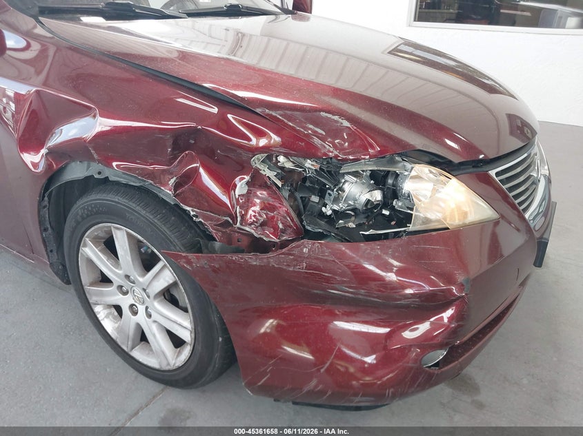 2007 Lexus ES VIN JTHBJ46G072078695 IAAI salvage auction — RIGHT FRONT, Rebuildable (Florida), sold $250 on 2026-07-08 (photo 6)