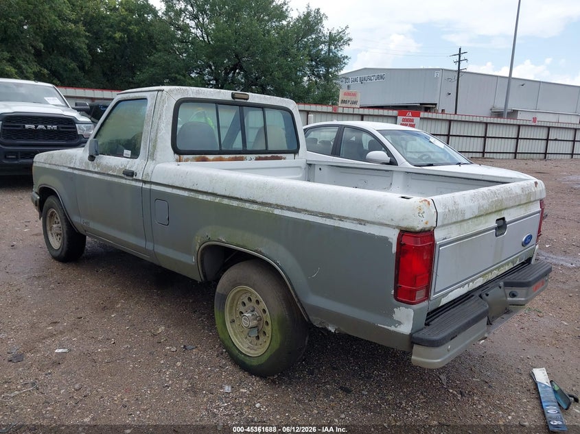 1991 Ford Ranger VIN 1FTCR10A9MTA40938 IAAI salvage auction — WATER/FLOOD, Original (Texas), sold $375 on 2026-07-09 (photo 3)