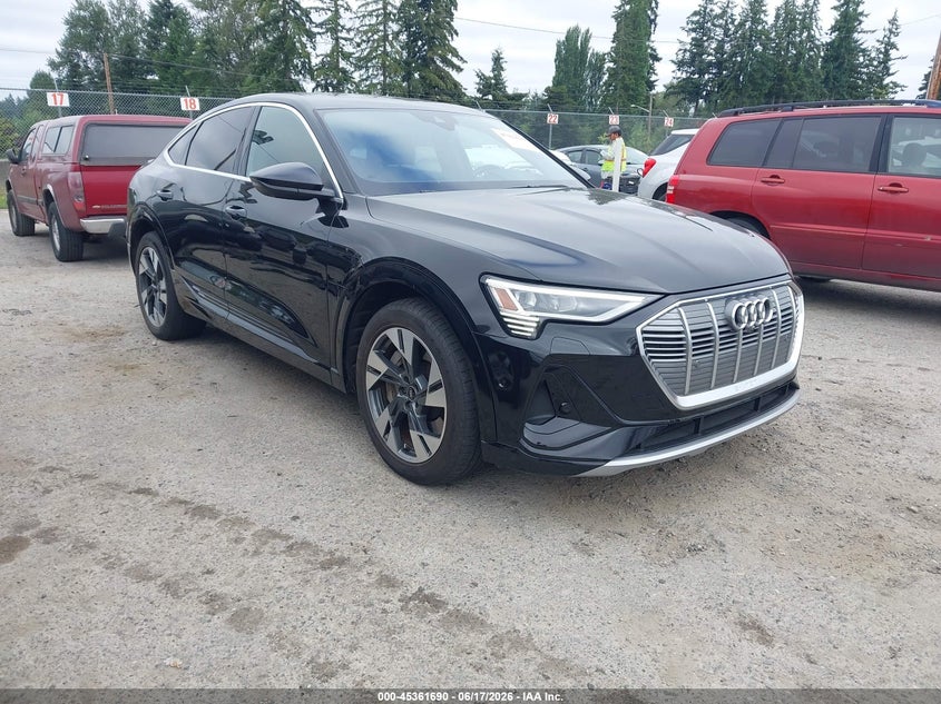 2021 Audi E-tron sportback VIN WA13AAGE4MB005837 IAAI salvage auction — REAR END, Bill Of Sale (Washington), sold $4,050 on 2026-07-29 (photo 1)