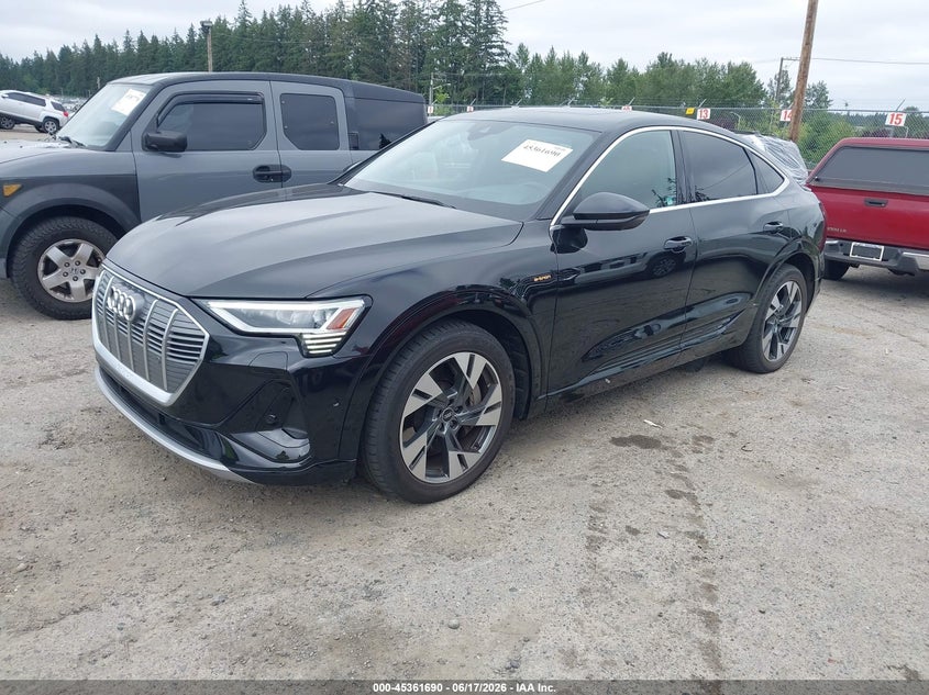 2021 Audi E-tron sportback VIN WA13AAGE4MB005837 IAAI salvage auction — REAR END, Bill Of Sale (Washington), sold $4,050 on 2026-07-29 (photo 2)