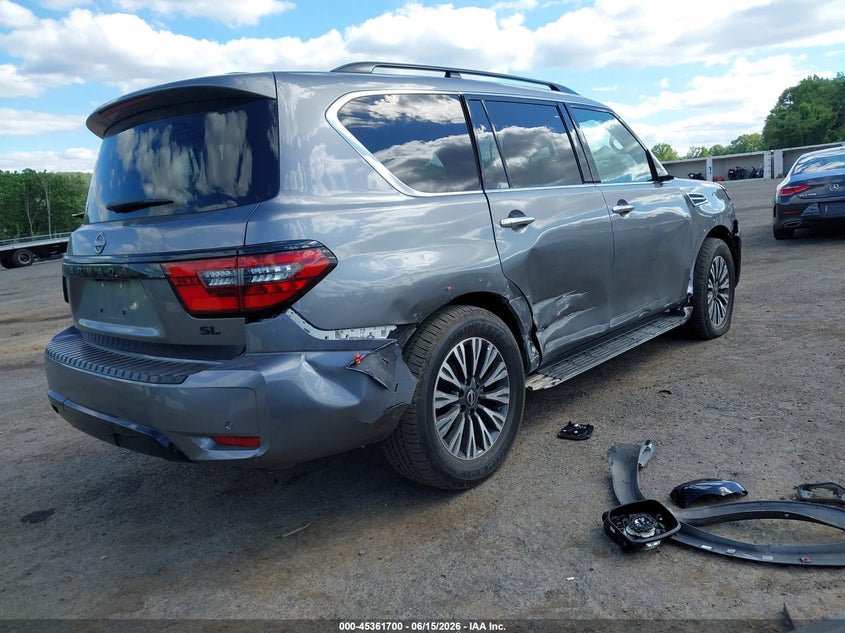 2024 Nissan Armada VIN JN8AY2BB3R9854033 IAAI salvage auction — RIGHT SIDE, Salvage (New Jersey), sold $15,900 on 2026-07-30 (photo 4)