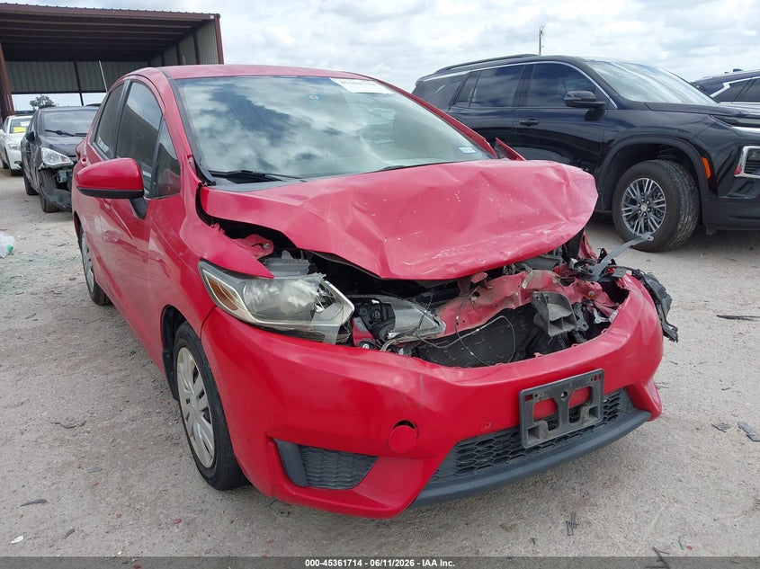2016 Honda Fit VIN JHMGK5H5XGX007169 IAAI salvage auction — FRONT END, Salvage (Texas), sold $1,400 on 2026-07-28 (photo 1)
