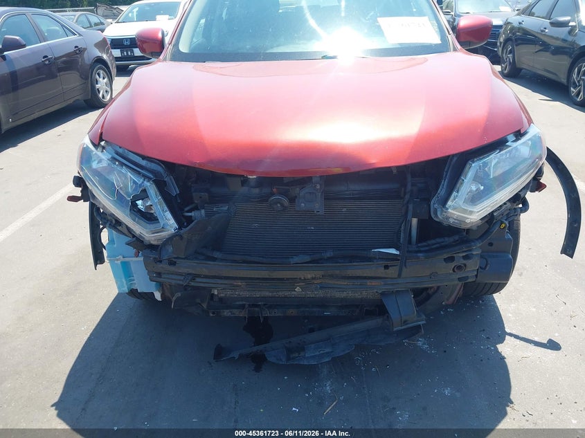 2016 Nissan Rogue VIN JN8AT2MV9GW143893 IAAI salvage auction — FRONT END, Salvage (North Carolina), sold $1,475 on 2026-07-29 (photo 6)